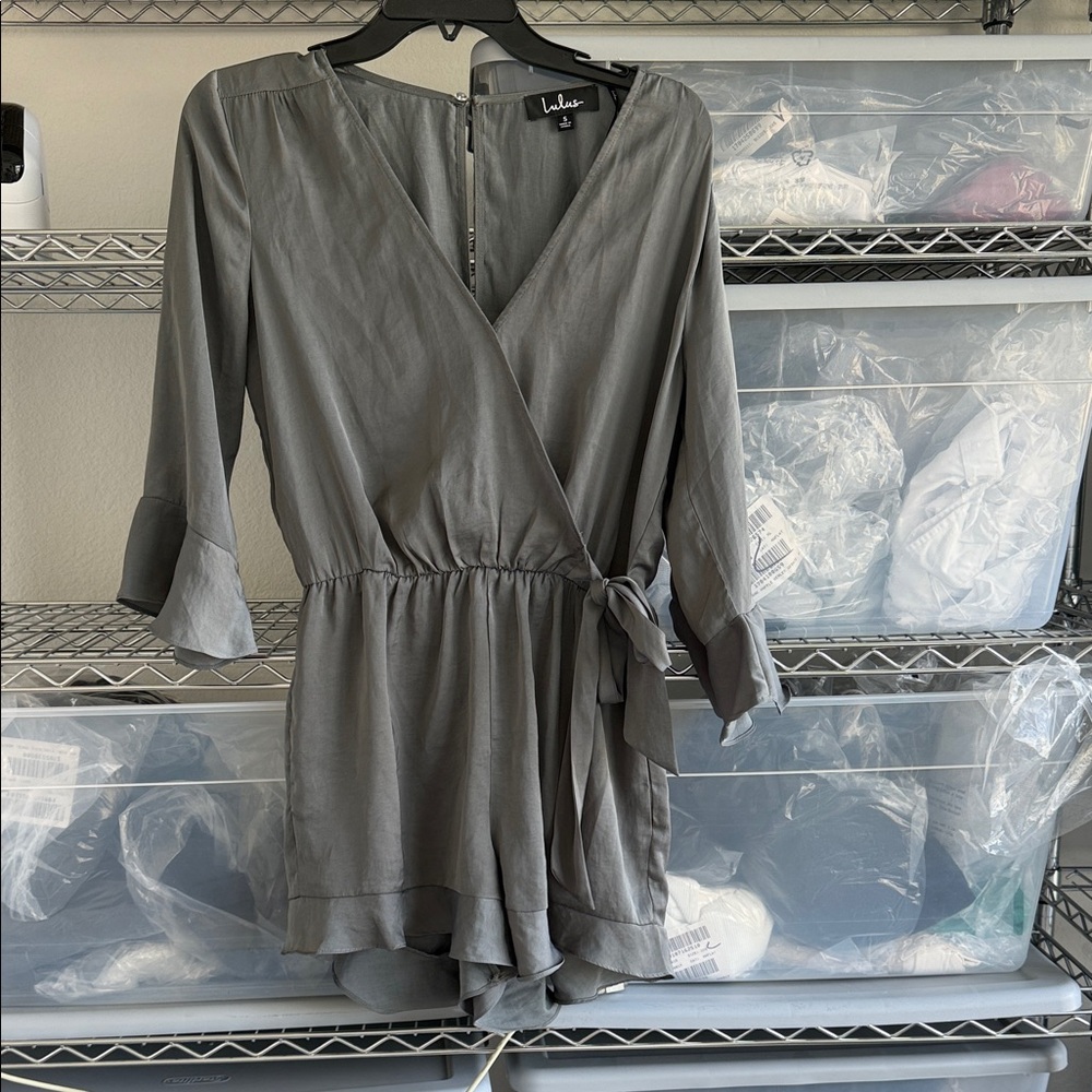 Green Wrap Romper